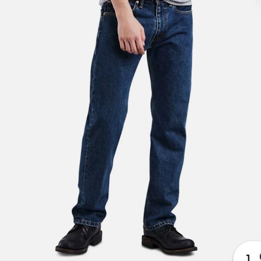 Men's Levis 505 Classic Blue Denim Jeans 38x30